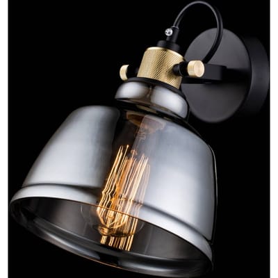 Maytoni Lampenkap uit rookglas - wandlamp Irving