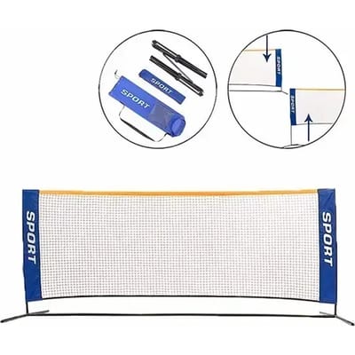 Metalen minitennis/minibadmintonset Softee