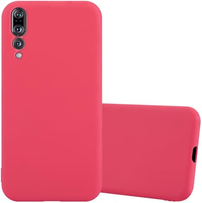 Cadorabo Hoesje geschikt voor Huawei P20 PRO / P20 PLUS in CANDY ROOD - Beschermhoes gemaakt van flexibel TPU silicone Case Cover