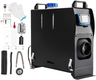 Diesel Luchtverwarmer - Standkachel Camper - Snel Verwarmen - Alles-in-één Unit - 5KW Vermogen - Zwart
