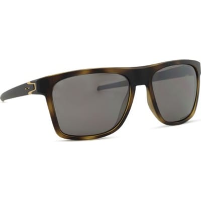 Oakley Leffingwell Matte Brown Tortoise/ Prizm Black Polarized - OO9100-18