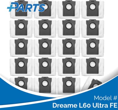 Dreame L60 Ultra FE Stofzakken (20 Stuks, Plus.Parts® alternatief voor RDB8)