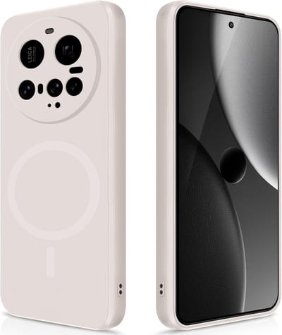 Stravo Hoesje Geschikt voor Xiaomi 15 Ultra – Siliconen Cover Hoes met MagSafe – Slank & Lichtgewicht – Schokbestendig – Anti-Fingerprint – Siliconen Case voor Xiaomi 15 Ultra - Starlight