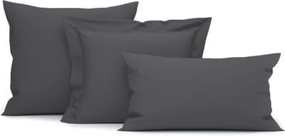 Heckettlane Classic-Anthracite Kussensloop Elementi 60x70 cm, gemaakt van 100% Katoen-Satijn