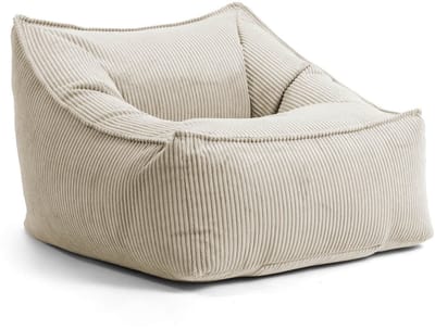 mokebo Zitzak 'Der Lümmel' van koordstof, fauteuil indoor in beige