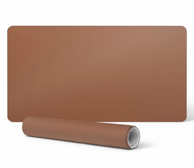 Muismat voor bureau, toetsenbord en laptop, bruin, 90x45 cm