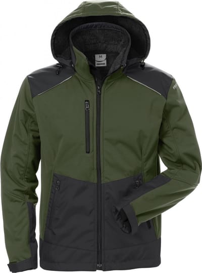 Fristads Softshell Winterjack 4060 Cfj - Legergroen/zwart - L