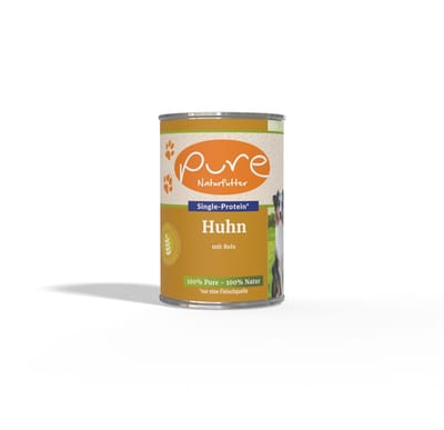 Pure - Natvoer - Kip en rijst - 400 gram - - Paard