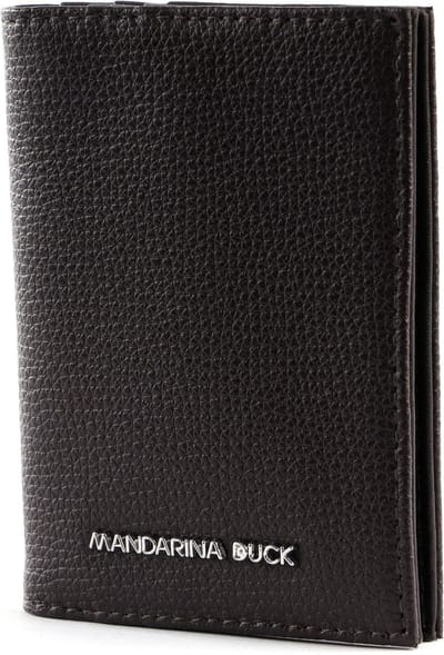 MANDARINA DUCK Leren Kaarthoes Mellow Urban Card Case Mole Donkerbruin