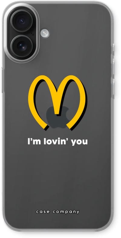 Case Company® - Hoesje geschikt voor iPhone 16 Plus hoesje - I'm lovin' you - Soft Cover Telefoonhoesje - Bescherming aan alle Kanten en Schermrand