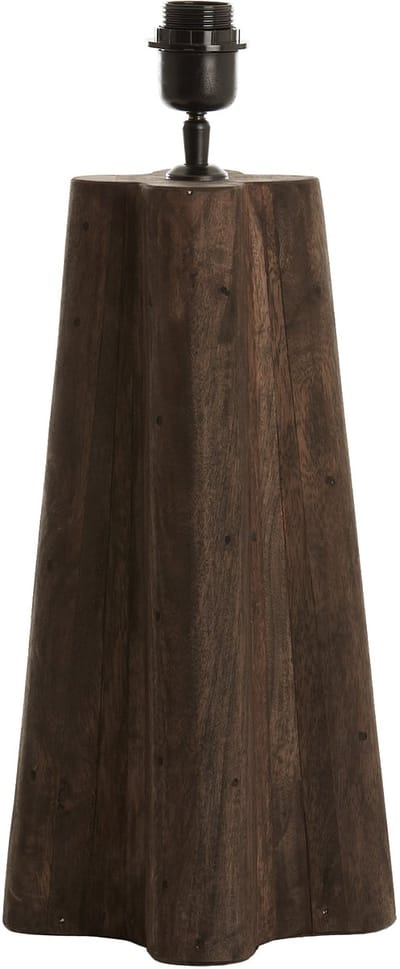 Light & Living Tafellamp Navelli Mangohout, 40cm - Bruin (excl. kap)