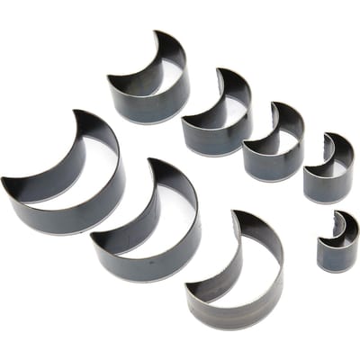 8 Pièces Emporte-pièces en Cuir Poinçons pour Artisanat du Cuir Matrices de Coupe Acier à Haute Teneur en Carbone pour le Travail gray