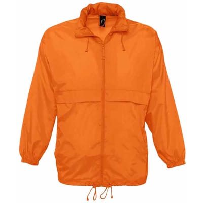 SOLS Unisex Surf Windbreaker Lichtgewicht Jasje (Oranje)