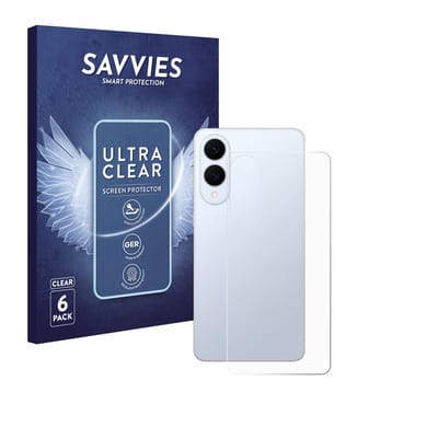 Savvies - Screenprotector voor Samsung Galaxy S25 Edge (Achterkant) - Folie Beschermfolie transparant 6 Stuks