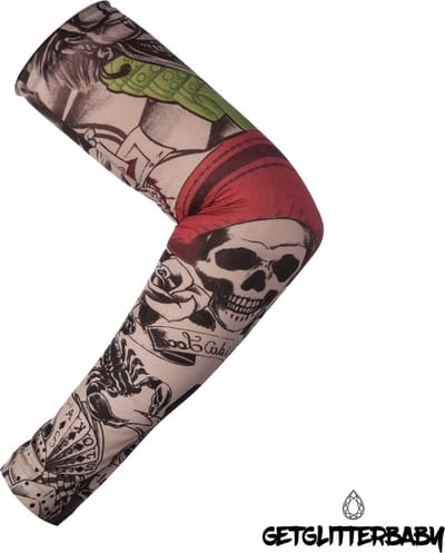 GetGlitterBaby® - Tattoo Sleeve / Tijdelijke Tattoos Arm / Nep Tatoeage Mouw / Fake Temporary Neppe Tatoe Kous Tattoo