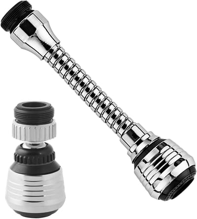 longziming Keukenkraan Extender 360° – Waterbesparende Sprayer– Waterbesparende Kraan Mondstuk – Dual Mode– Kraan Mondstuk – Efficiënt & Handig – Voor Keuken & Badkamer