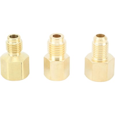 3pcs Adaptateur en Laiton pour Climatiseur Adaptateur Durable pour Vide Adaptateur Portable pour Port de Vide de Charge
