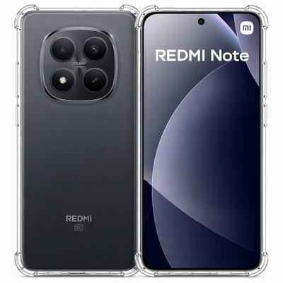 Hoesje geschikt voor Xiaomi Redmi Note 15 4G / Note 15 5G / Poco M8 5G – CrystalClear Back Cover – Schokbestendig – Transparant