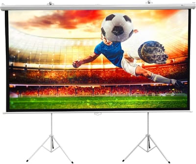 Beamerscherm 300 cm - Projectiescherm HD - Thuisbioscoop Creëren - Automatisch Vergrendelingsmechanisme - 120 inch Diagonaal - Mat Wit