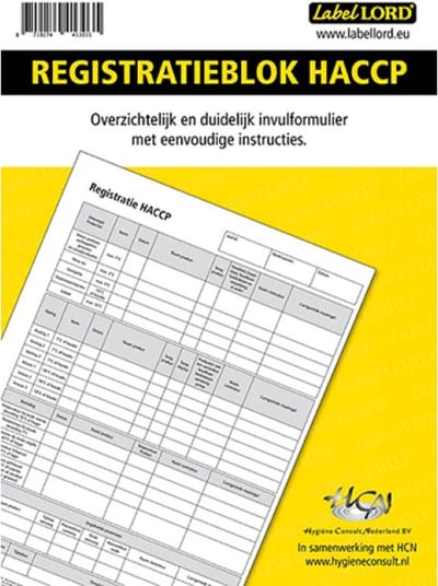 LabelLord | Registratieblok HACCP / HCN registratieblok