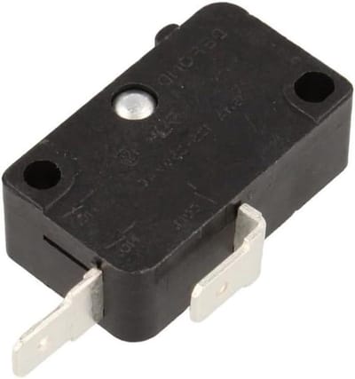 Strijkijzer Onderdeel - Schakelaar Onderdeel - Stoomgenerator Reparatie - Roestvrij Staal Basis - 8 Gram - Zwart