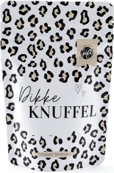 (voeten) badzout - dikke knuffel - leuke verpakking - cadeau - bedankt