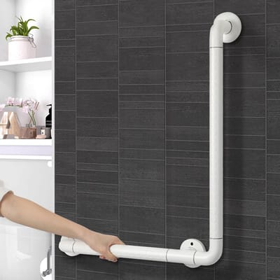 Handgrepen voor senioren, badgreep, antislip, douchegreep van roestvrij staal, 60 x 40 cm, veiligheidsgreep, badkuip, wandhandgreep, wandmontage, greepstangen voor badkamer, douche, badkamer