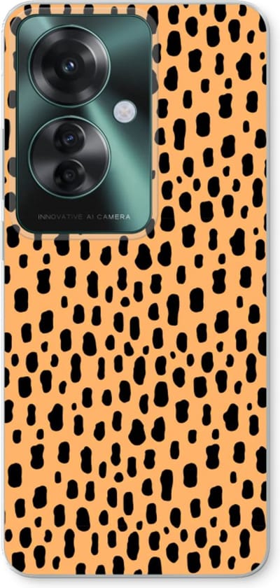 Case Company® - Hoesje geschikt voor Oppo Reno 11 F hoesje - Panter - Soft Cover Telefoonhoesje - Bescherming aan alle Kanten en Schermrand