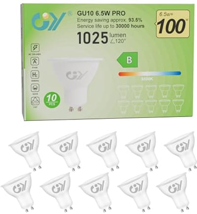 Led Gu10 Lamp 6,5W 1025 Lumen 6500K – Energiezuinige Verlichting voor Thuis