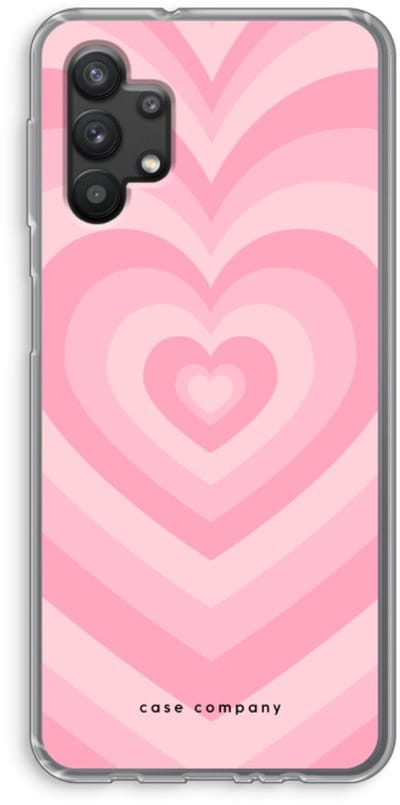 Case Company® - Hoesje geschikt voor Samsung Galaxy A32 5G hoesje - Hart Roos - Soft Cover Telefoonhoesje - Bescherming aan alle Kanten en Schermrand