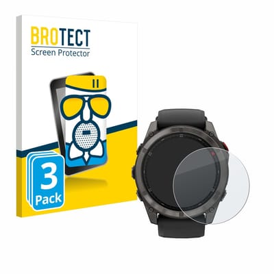 BROTECT - Screenprotector voor Garmin Fenix 8 Pro AMOLED (51 mm) - Folie Beschermfolie Beschermglas matte 3 Stuks
