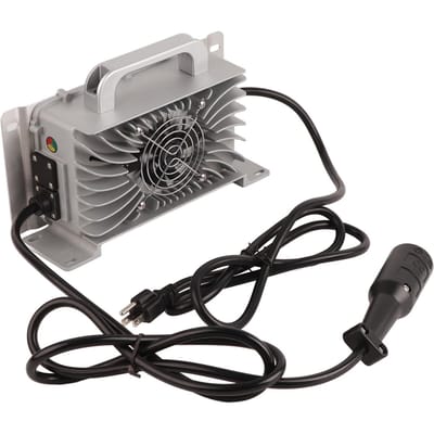 48V 15A Golfkar Batterijlader IP67 Waterdicht 3-pins Ronde Stekker Geschikt voor Club Car Golfkar gray
