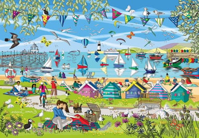 Legpuzzel Summer Breeze - Puzzel 1000 stukjes - Ontspannen tijdverdrijf - Gedetailleerd kunstwerk - 1000 stukjes - Kleurrijk