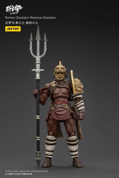 Joy Toy (CN) Strife Action Figure 1/18 Roman Gladiator Retiarius Gladiator 11 cm Action Figuur