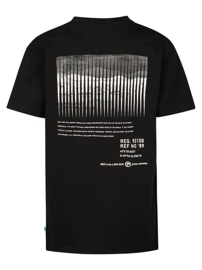 Petrol Industries - Jongens T-shirt met grafische rugprint Serape - Zwart - Maat 104