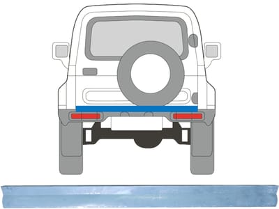 Binnen achterste reparatiepaneel voor Suzuki Samurai 1981-