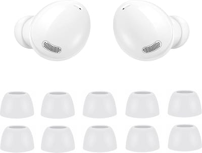 Oordopjes geschikt voor Samsung Galaxy Buds Pro - Samsung Galaxy Buds Pro tips - Samsung Galaxy Buds Pro vervanging tips - 5 paar oordopjes voor Samsung Galaxy Buds Pro - Wit / Medium