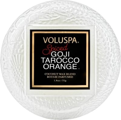 Voluspa Japonica Holiday Geurkaars Japonica Spiced Goji Tarocco Orange Macaron Candle 51gr