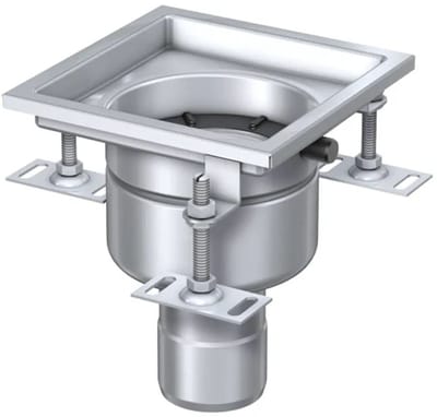 ACO Compactafvoer Variant CR DN70/90 Graden/ 1,6l/s/ V2A/Frame 200x200, 9579.00.10