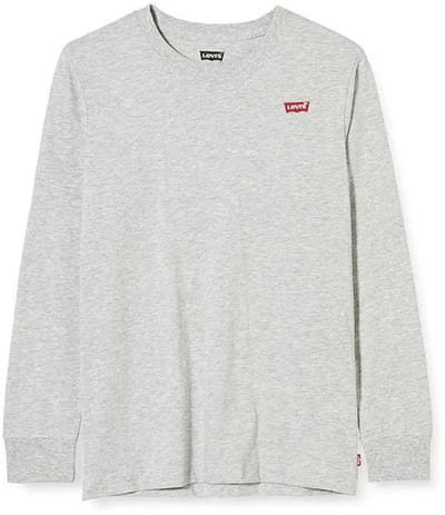 Levi´s ® Kids Batwing Chesthit T-shirt Met Lange Mouwen Grijs 16 Years Kinderen