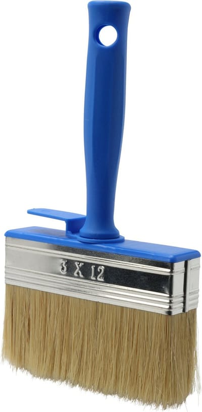 FX Tools Blokkwast van 12 x 3 cm - schilderen - verfspullen - dikke kwasten - kunststof - syntetische haren