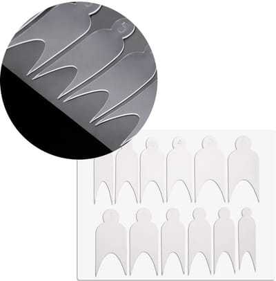 GNB-LAB Combo Systeem - Siliconen Nagelvormen Frenchtip - 12 Stuks - Herbruikbaar