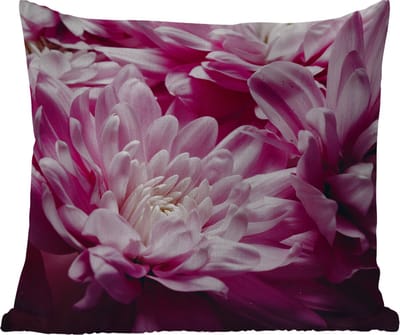 Tuinkussen - Bloemen - Roze - Natuur - 40x40 cm - Weerbestendig