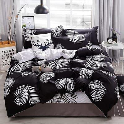 Beddengoed Set 3 Delig, Microfiber Polyester Dekbedovertrek met 2 Kussenslopen voor Tweepersoonsbed, Stijlvol en Comfortabel voor elke Slaapkamer