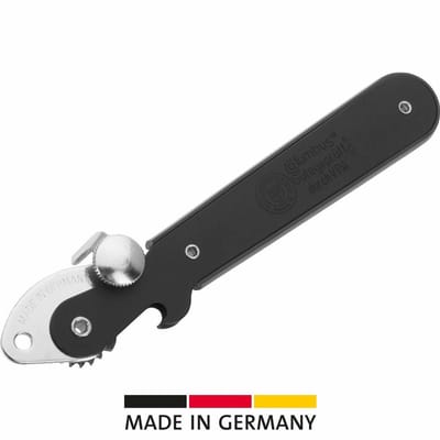 Westmark 2 Hefboom Blikopener, met flesopener, Lengte: 16,2 cm, Staal, Columbus, Diverse kleuren: Zwart/Rood/Zilver, 10252270