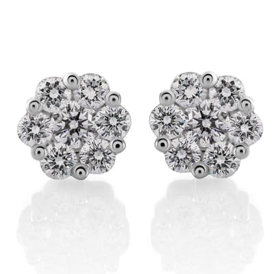 Orphelia OD-5328 - Oorstekers - 18 Karaat Witgoud / Diamant 0.58 ct