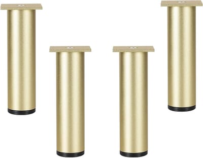 Metalen tafelpoten - Meubelsteunen set - Meubels verhogen - Verstelbaar en sterk - Set van 4 - Zilver