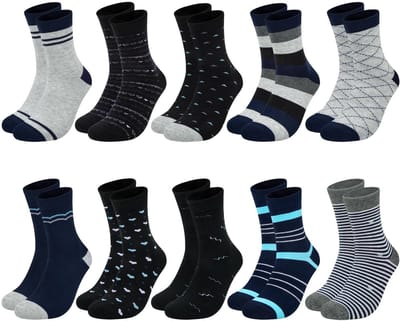 Dailygoods- Damessokken 10 Paar - Zacht/Huidvriendelijk - Casual/Kleurrijk - Stippen/Hartpatroon - One Size Fits All - Comfortabel/Duurzaam - Sokken