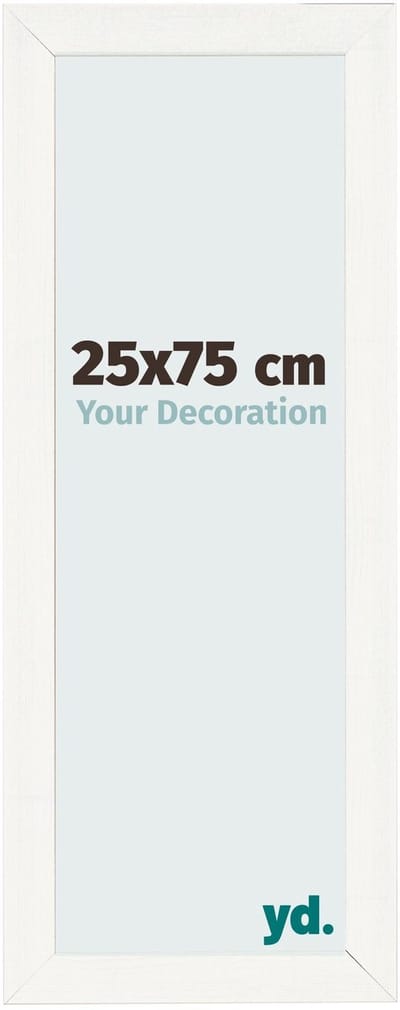 Your Decoration - Fotolijst 25x75 cm - MDF - Wit Geveegd - Pisa