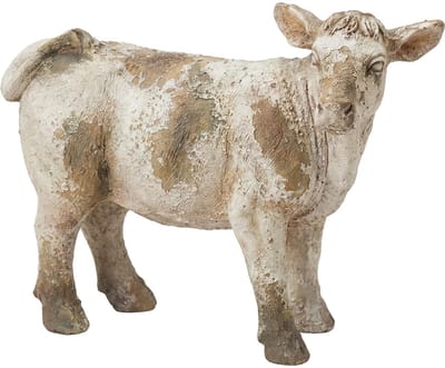 Clayre & Eef Beeld Koe Beige Keramisch materiaal